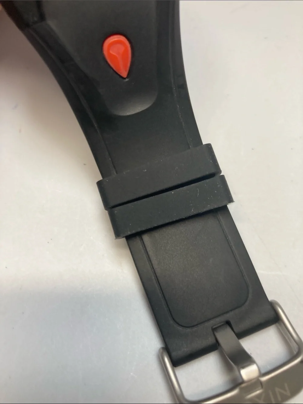 Nixon The Lodown, Black and Red Digital Surf Watch, new battery